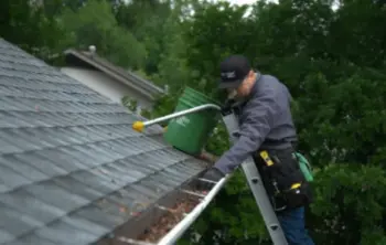 LeafFilter pro installing leaf filters, gutter guards